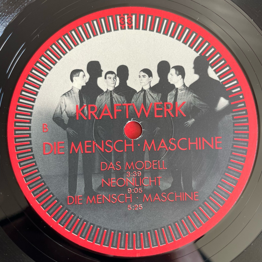 Винтажная виниловая пластинка LP Kraftwerk Die Mensch Maschine (Германия 1978)