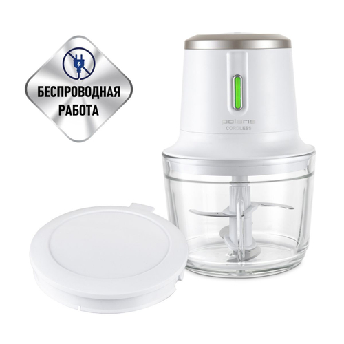 Измельчитель 400 Вт, 2 скор, Polaris, PFC 0408 CordLess, бел