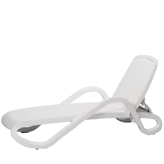 Шезлонг Alfa белый