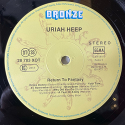 Винтажная виниловая пластинка LP Uriah Heep Return To Fantasy (Germany 1983) Prima Donna