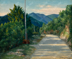 Милорадович С. Д. (1851–1943). Горный пейзаж. Холст, масло. Кон. XIX–нач. ХХ вв.