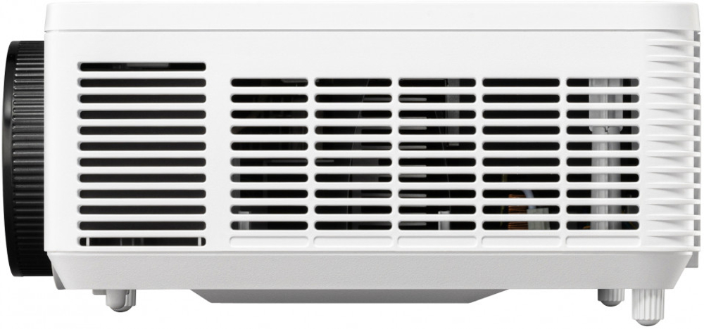 Левый боковой вид проектора ViewSonic PA700W: компактные размеры (335x260x105 мм) и дизайн.