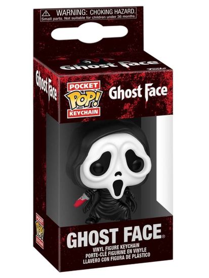 Брелок Funko Pocket POP! Ghost Face Ghost Face 88361 / Брелок Фанко по мотивам франшизы "Крик", Призрачное лицо