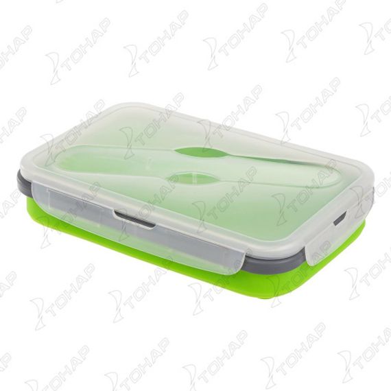 Контейнер силиконовый складной 1000мл с ловилкой (PR-FH015) PR