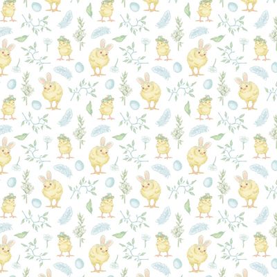 Пасха | цыплята с заячьими ушками и в шляпках