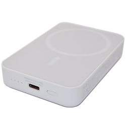 Аккумулятор внешний 10000mA REMAX Magnetic RPP-65 (Type-C вход, 3A,15W,PD,MagSafe) белый