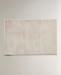 Zara Home - Хлопковый коврик для ванной с рисовой строчкой, бежевый, 60x90 см