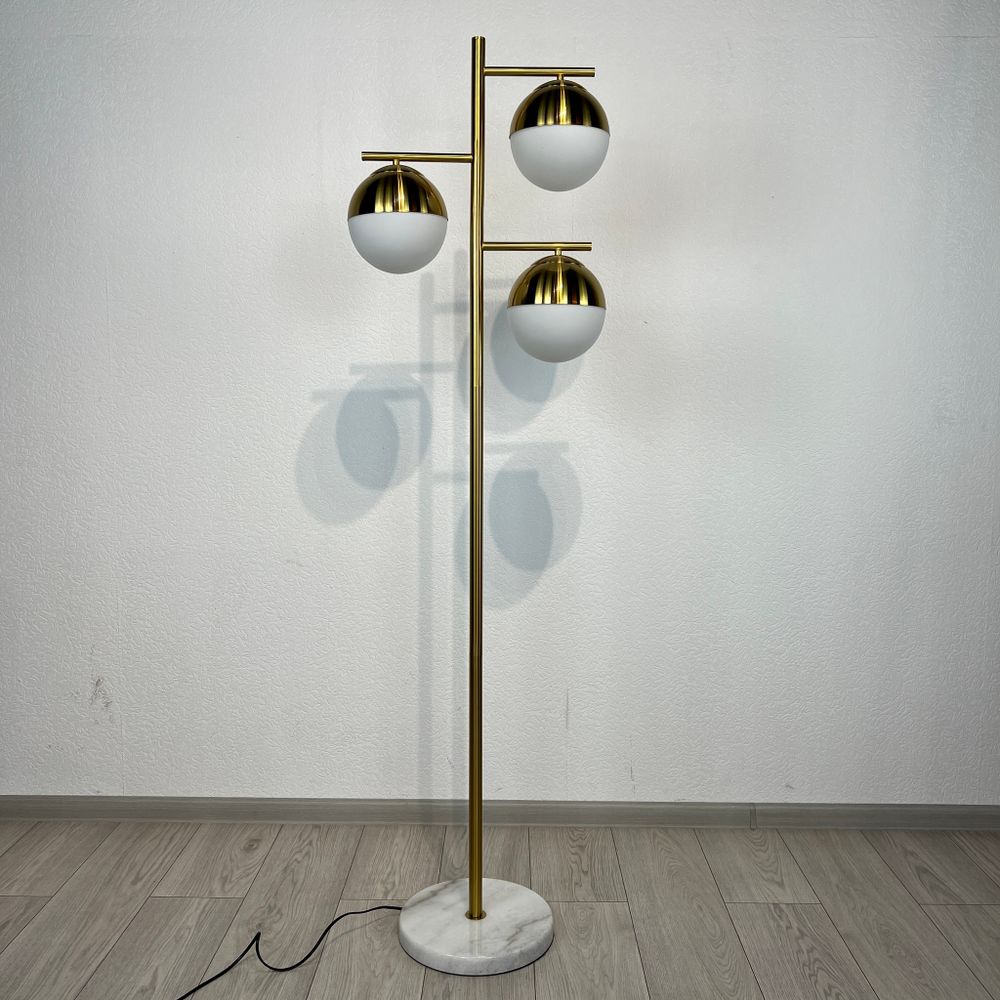 Торшер Geneva Glass Floor Lamp Triple