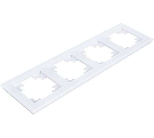 STEKKER Катрин Рамка 4 мест. стекло белый GFR00-7004-01 39257