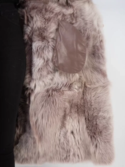 Дубленка зима натуральная с капюшоном длинная