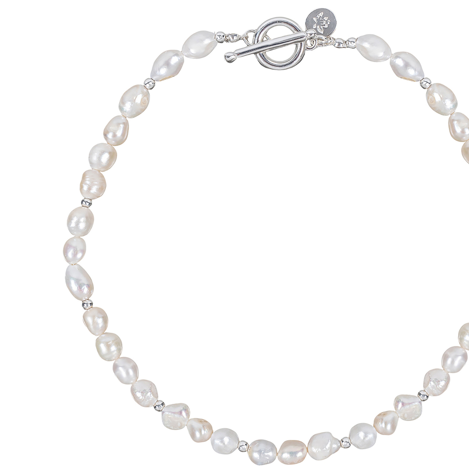 Колье Fiore Luna String of Pearls Сarabiner BL4507 S