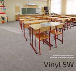 Напольное покрытие Vinyl SW - Flex Line КМ2, белый, рулон 20м