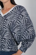 Джемпер Бери и беги (сине-серый) Б12680-7 LT Collection