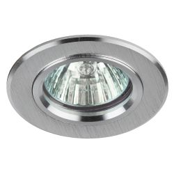 KL58 SL Светильник ЭРА литой алюминевый MR16,12V/220V, 50W серебро