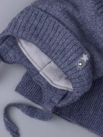 Шапка для мальчика зимняя вязаная и снуд