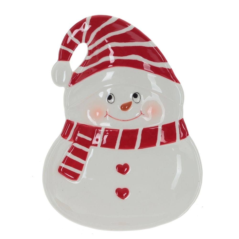 GAEM Тарелка "Снеговик", L13 W17,5 H2 см