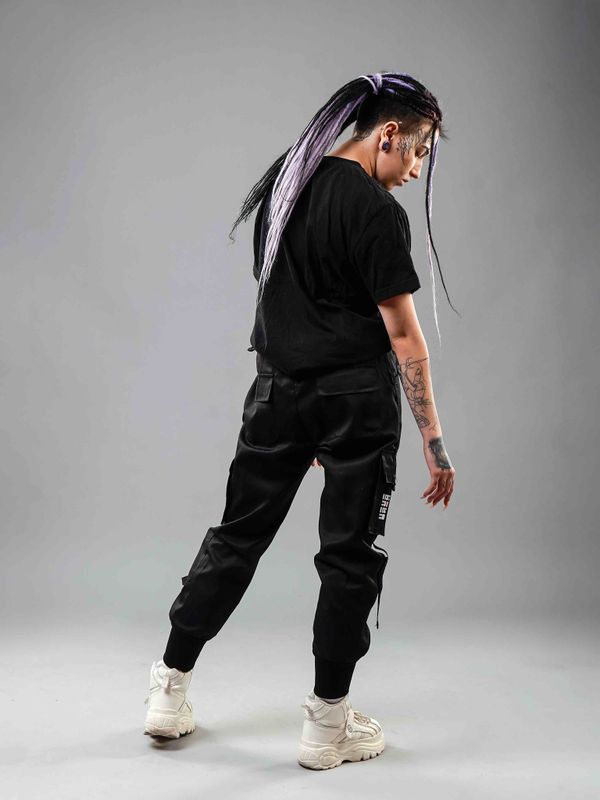 Джоггеры Jogger Street Black Jam Black Pocket - фото 9