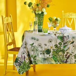 Скатерть Garnier Thiebaut Nenuphars Parchemin (155 x 260 см)