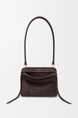 Loewe Маленькая сумка Amazona 180 из мягкой телячьей кожи, темно-каштановый