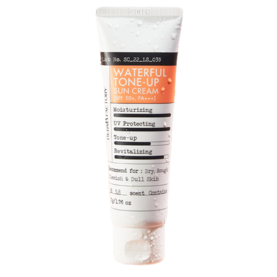 Солнцезащитный крем с экстрактом облепихи Waterful Tone-Up Sun Cream SPF 50+ PA+++, 50 мл