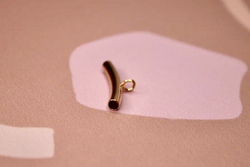 Коннекторы коромысло трубочка 20 мм позолота