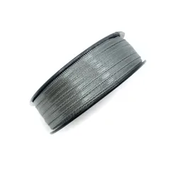 Атласная лента 3,5 мм, темно-серая, Греция