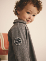 Рубашка на молнии для мальчика Next 125-442, Серый