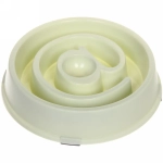 Миска пластиковая для медленного кормления «Колор-Собака» 21*18,5*4,5см цвет нежно-зеленый