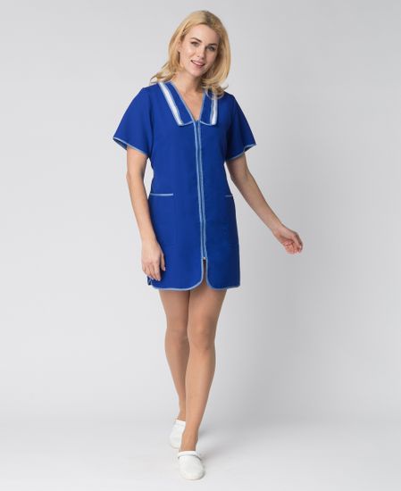 Халат женский "Сакура" (василек)