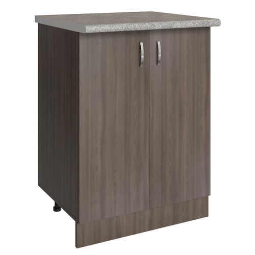 Стол разделочный 60 шимо/ясень темный, столешница гранит пёстрый