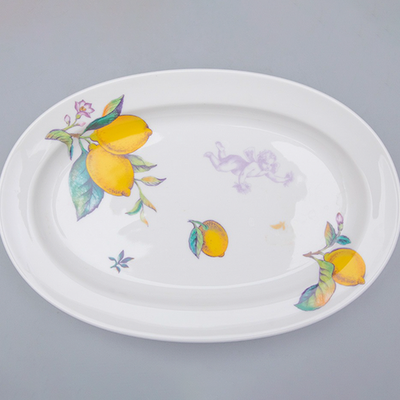 Блюдо овальное 28 х 20 см ф. Молодежная рис. Лимоны арт. 80.44550.00.1