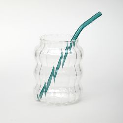 НАБОР СТАКАНОВ ИЗ 2-Х ШТ. СО СТЕКЛ. ТРУБОЧКАМИ 600 МЛ