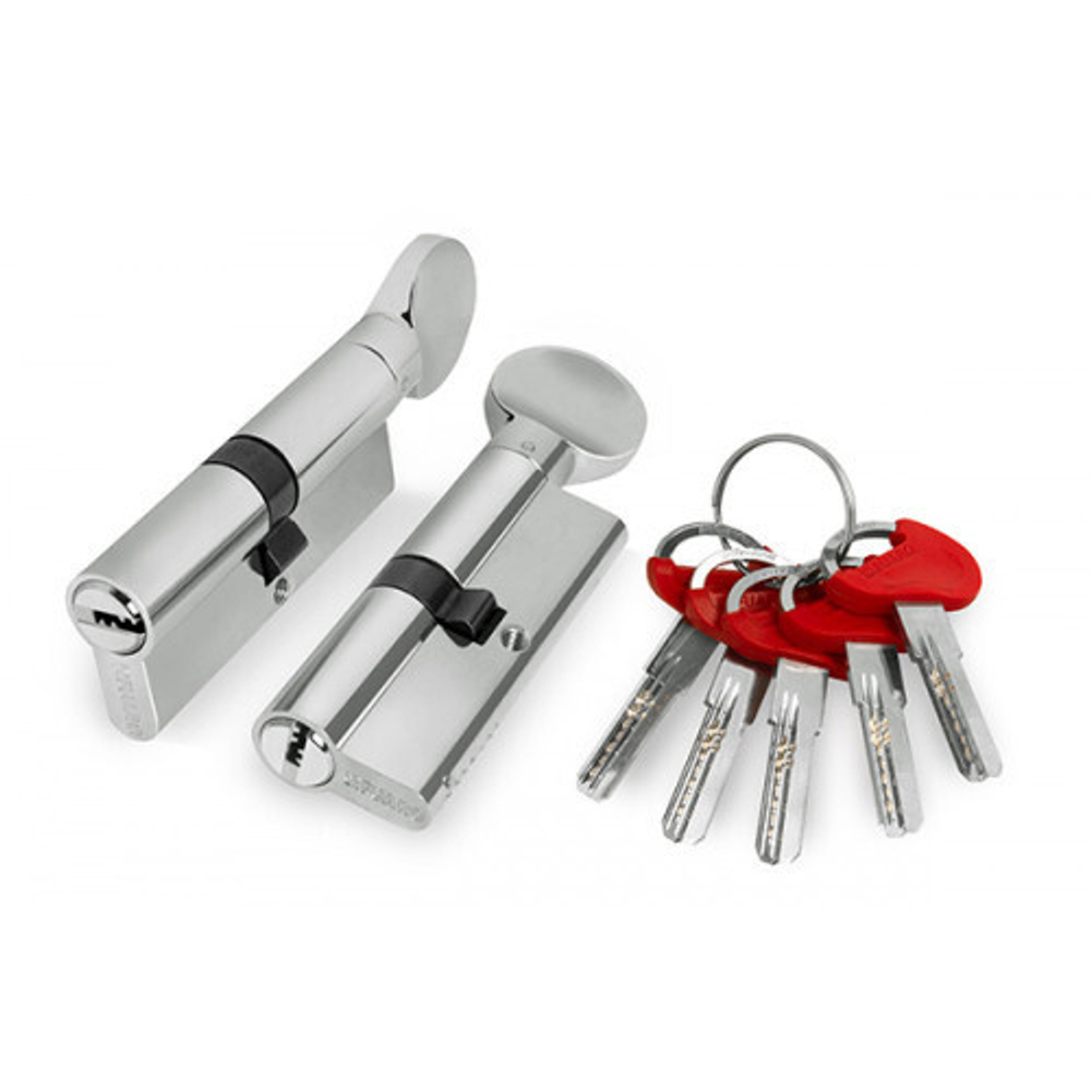 Цилиндровый механизм с вертушкой Фуаро D-PRO 502/60 mm CP, цвет хром (гарантия - 12 месяцев)