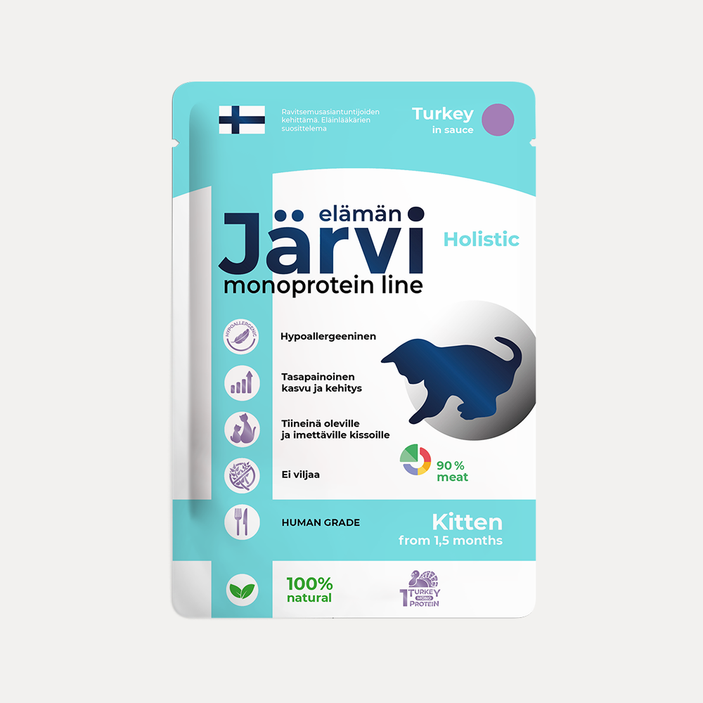 Jarvi 85г. пауч Extra meat line для котят кусочки в соусе, Телятина