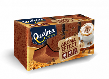 QUALITA Губки кух Aroma Effect 4шт