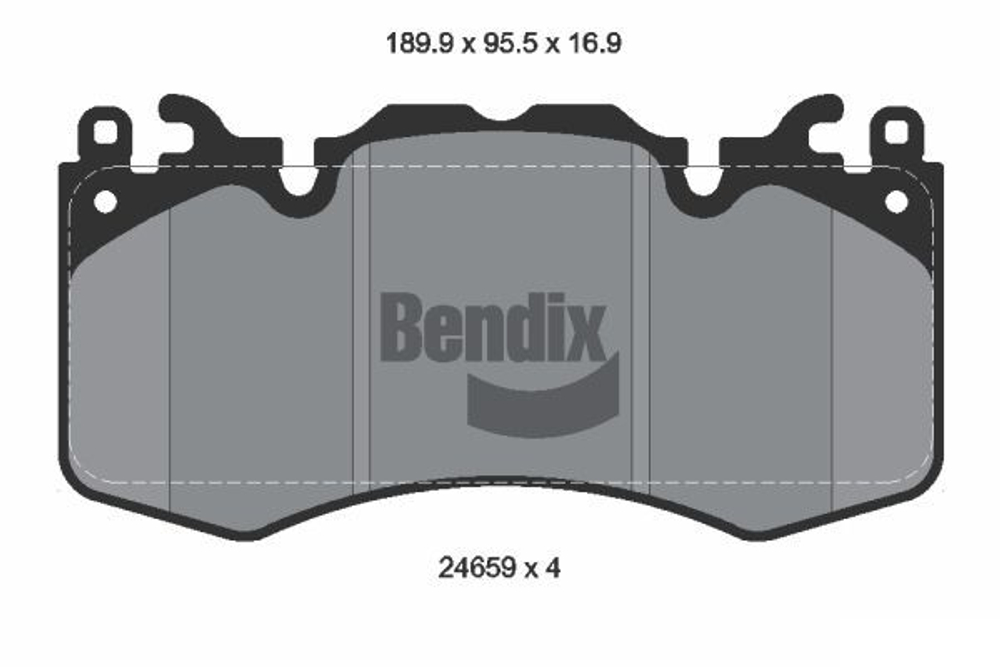 BENDIX Braking - BPD2182-BEN - Brake Pad Set, disc brake