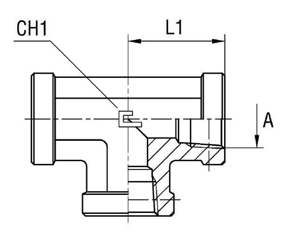 Соединение PST NPT 1/2&quot;