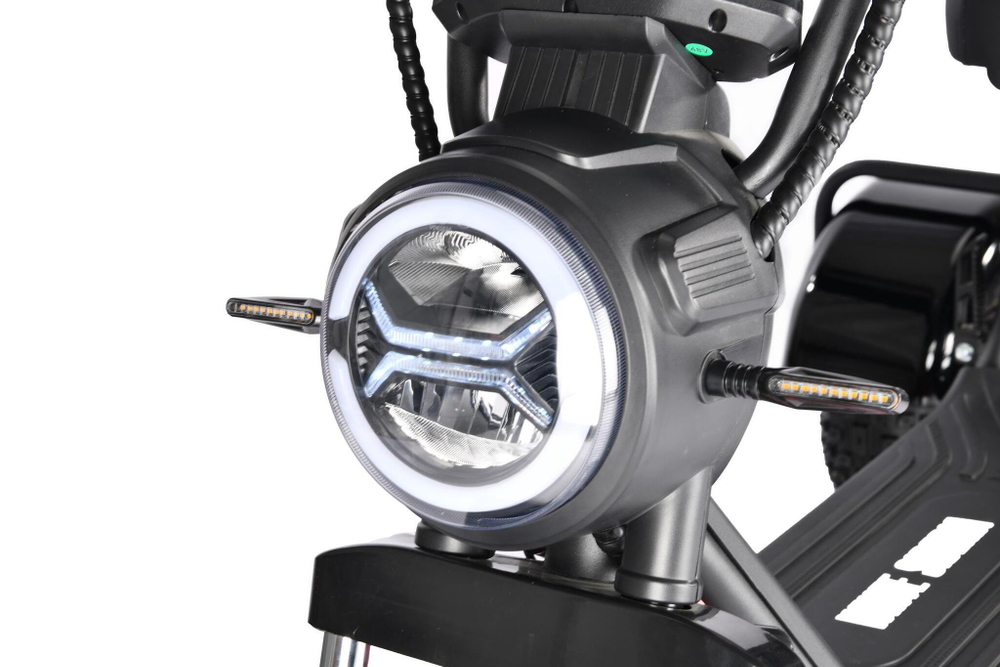 Электроскутер Citycoco White Siberia TRIKE MINI 1500W Красный