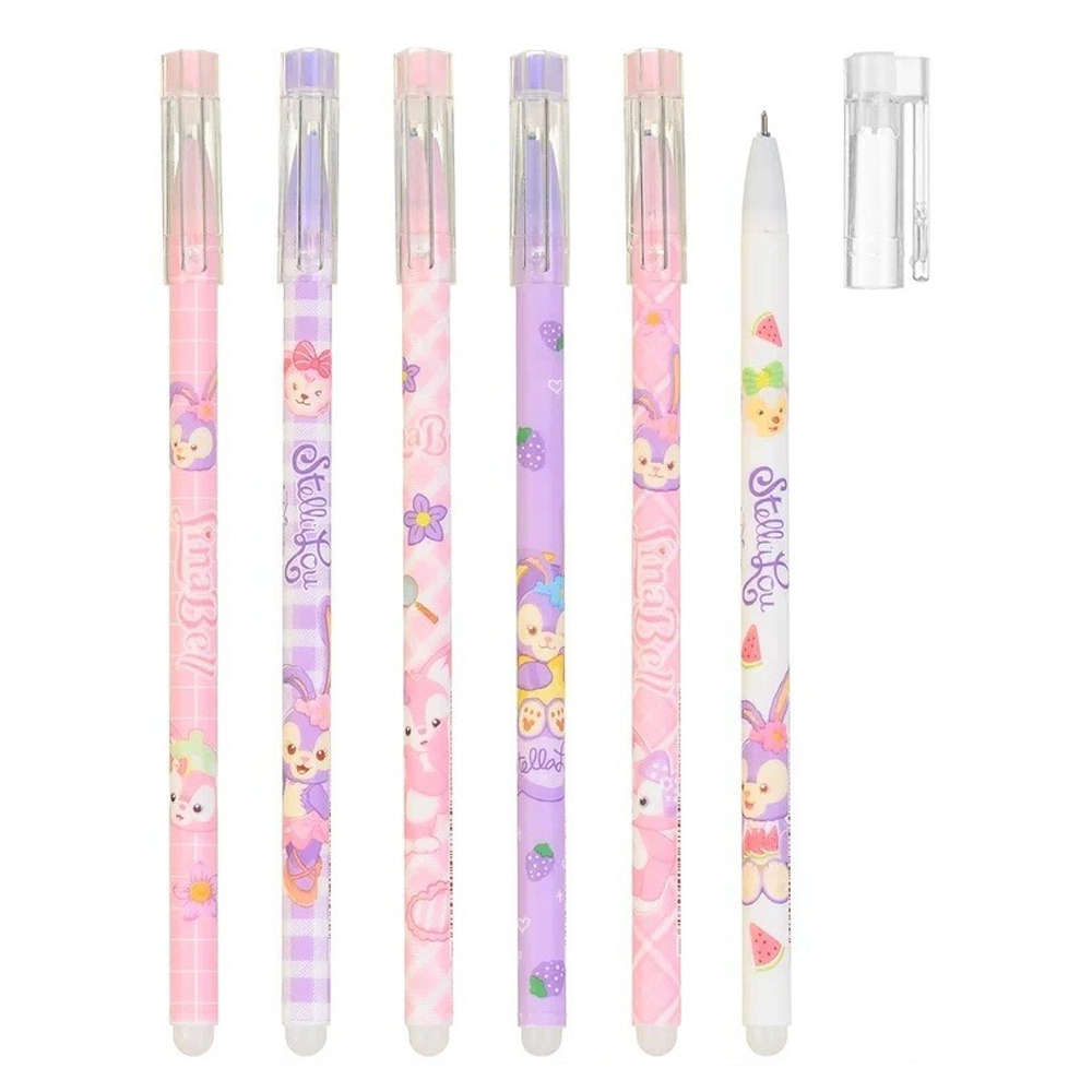 Ручка гелевая, пиши-стирай, Basir, синие чернила, серия "Зайчик ", цветной корпус, 12 шт