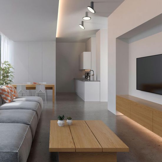 358346 OVER NT20 358 черный Светильник накладной IP20 LED 4000K 18W 85-265V HAT