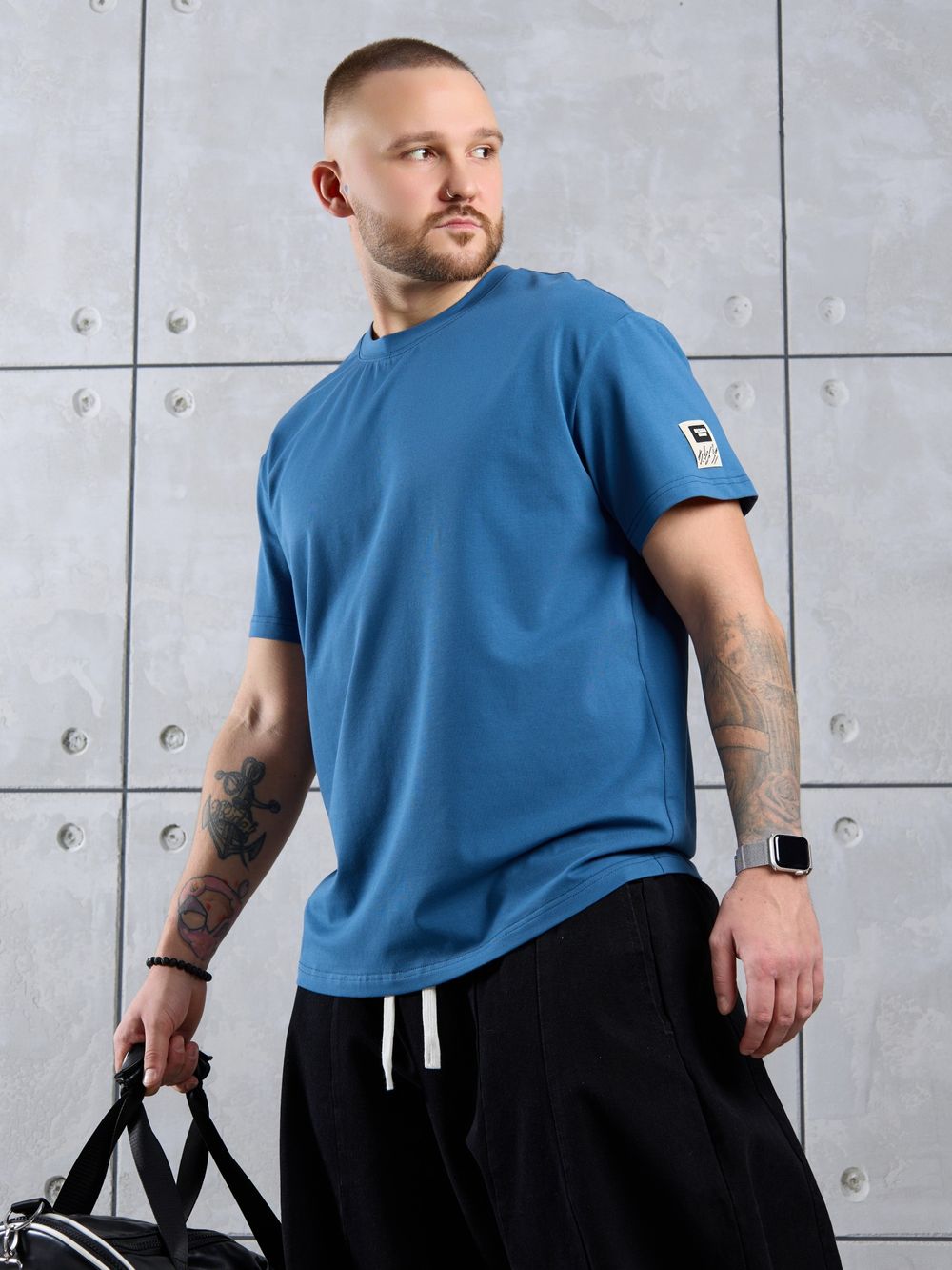 Фуфайка (футболка) мужская Арчи-1 Виотекс ИНДИГО