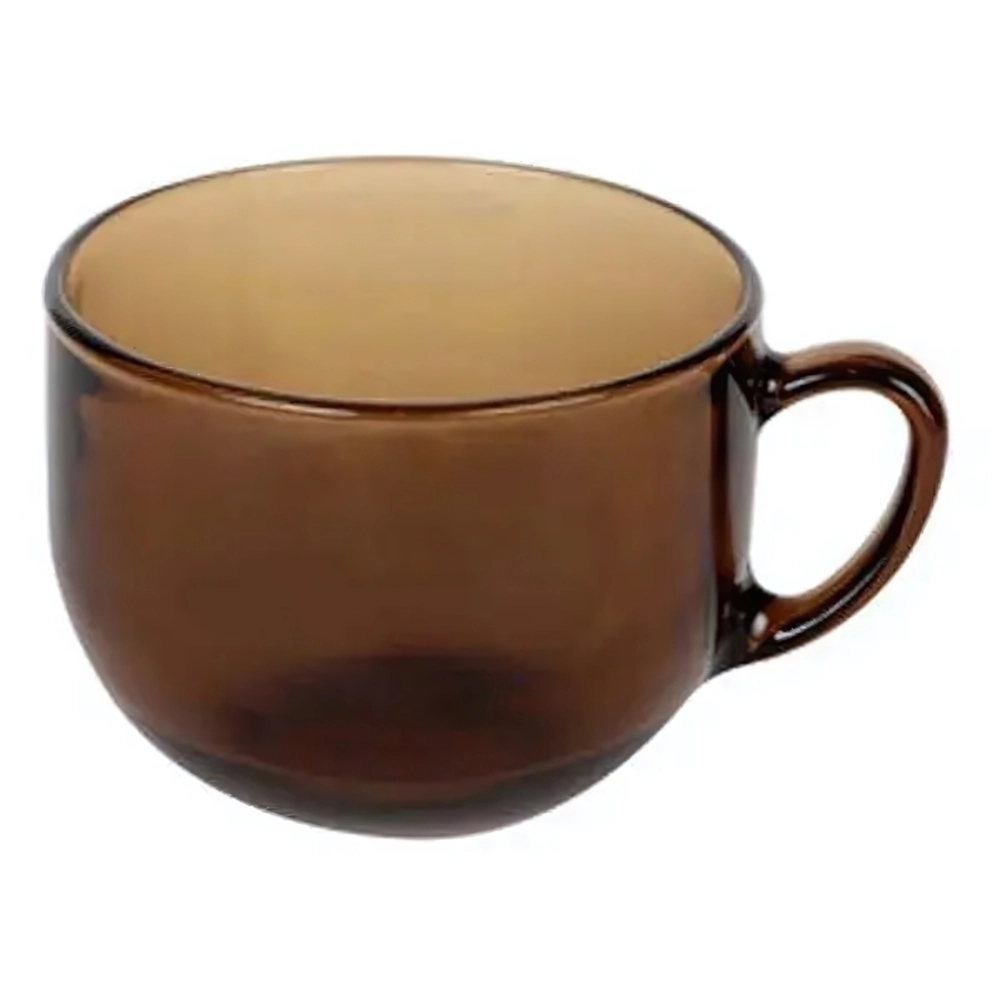 БУЛЬОННИЦА 670 МЛ С РУЧКОЙ 'GIGANTESCA' ДЫМКА