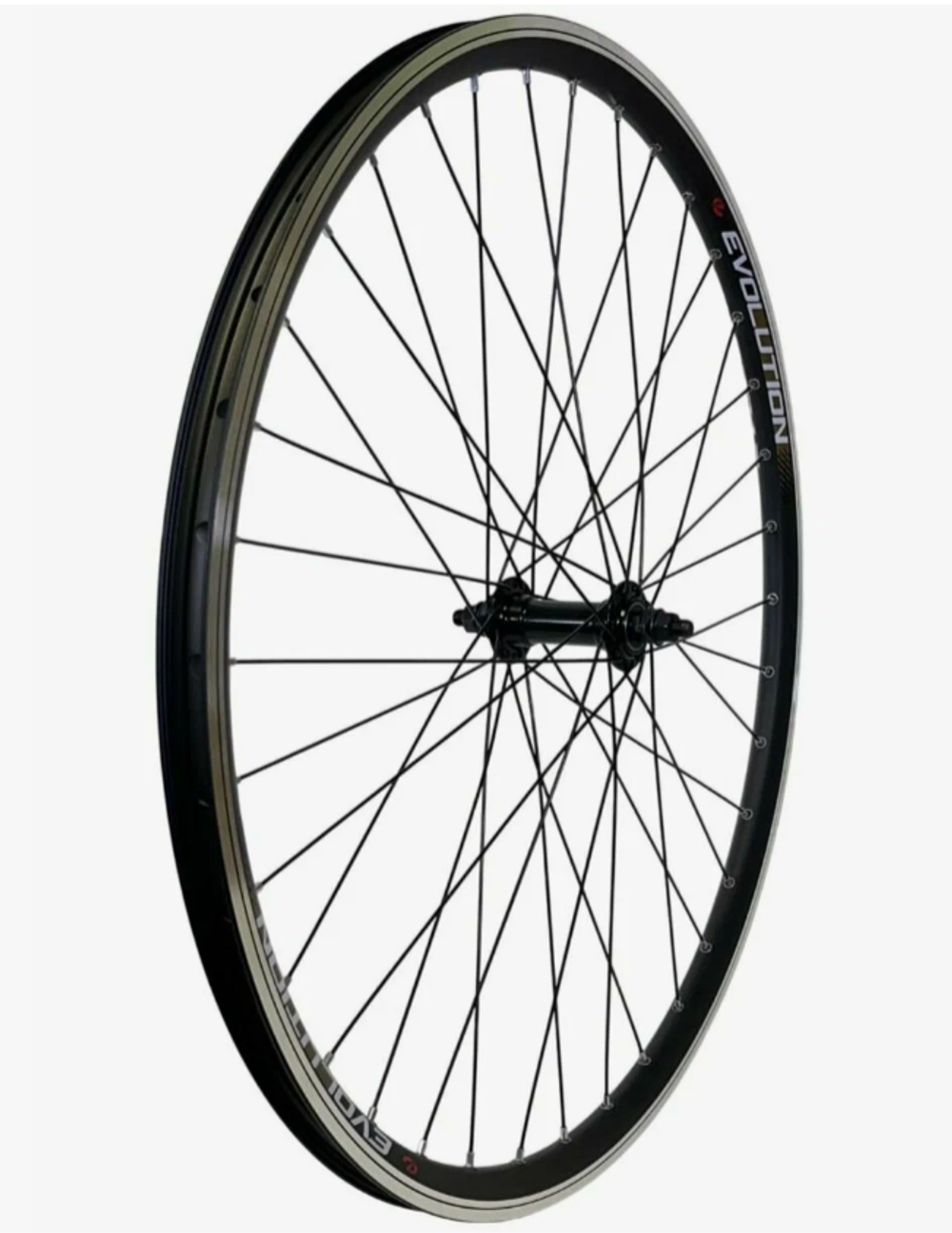 Колесо переднее 26" V EVOLUTION пром.подш. гайки / обод двойной алюм. черн. CNC SSE A/V 19.6х24.2 /