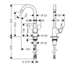 Смеситель для кухни Hansgrohe 71835000 Logis 260