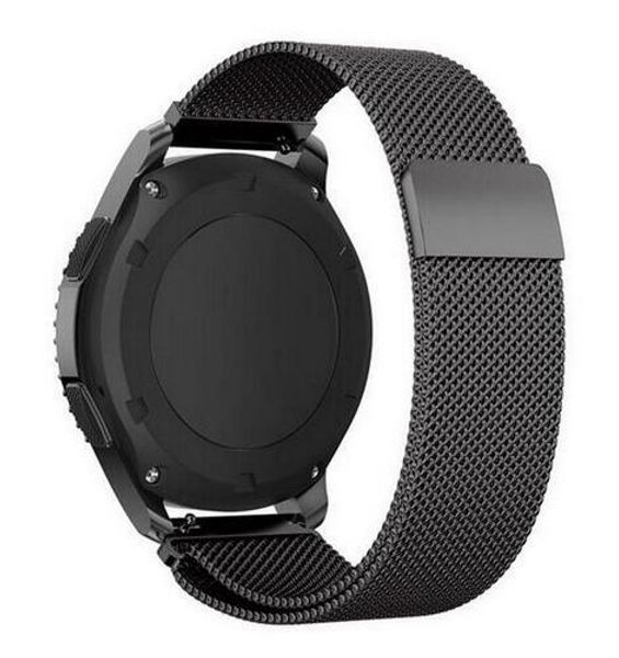Ремешок для часов Samsung Gear S3/Galaxy Watch 46 Миланская петля (черный) 22мм