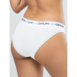 Женские трусы слипы белые Opium T-95