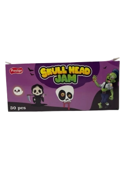 Фруктовый джем в упаковке в форме черепа , 30шт по 20гр.