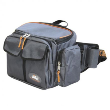Сумка рыболовная "СЛЕДОПЫТ" Fishing Hip Bag T2, 27х23х17 см, цв. Серый