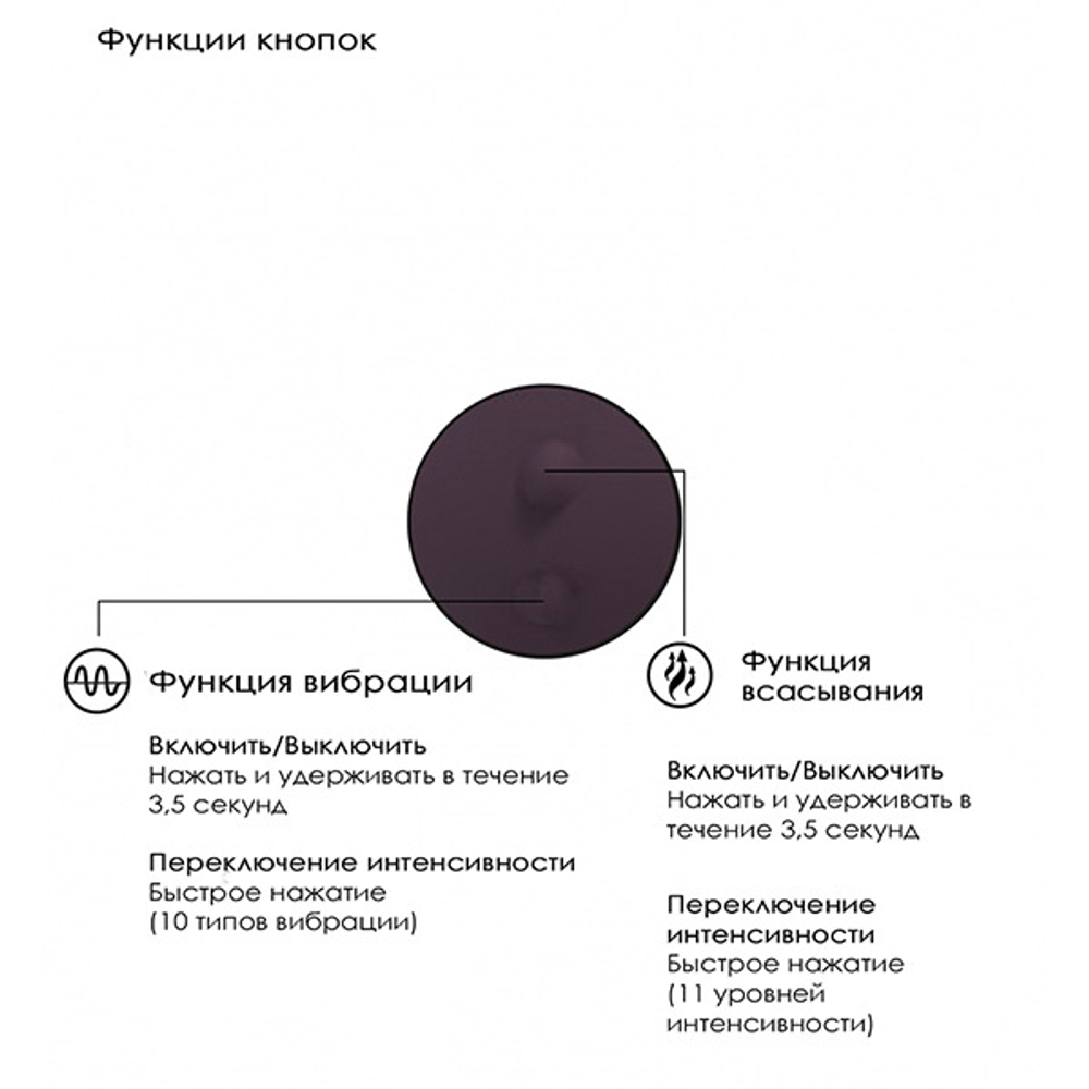 Фиолетовый вибратор с вакуумным стимулятором Irresistible Mythical Purple IRR004PUR