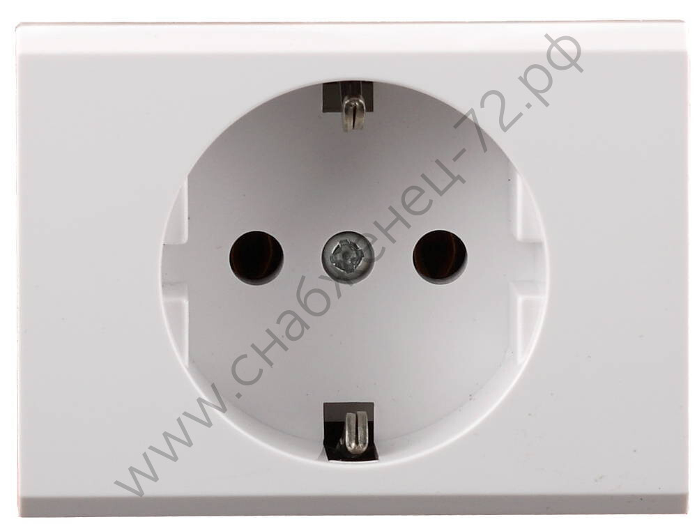 СВЕТОЗАР Эффект, с заземлением без вставки и рамки 16А/~250В, Одинарная розетка (SV-54400-W)